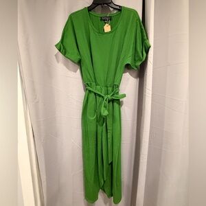 Like New Size 16 Eloquii Vibrant Green Maxi Dress